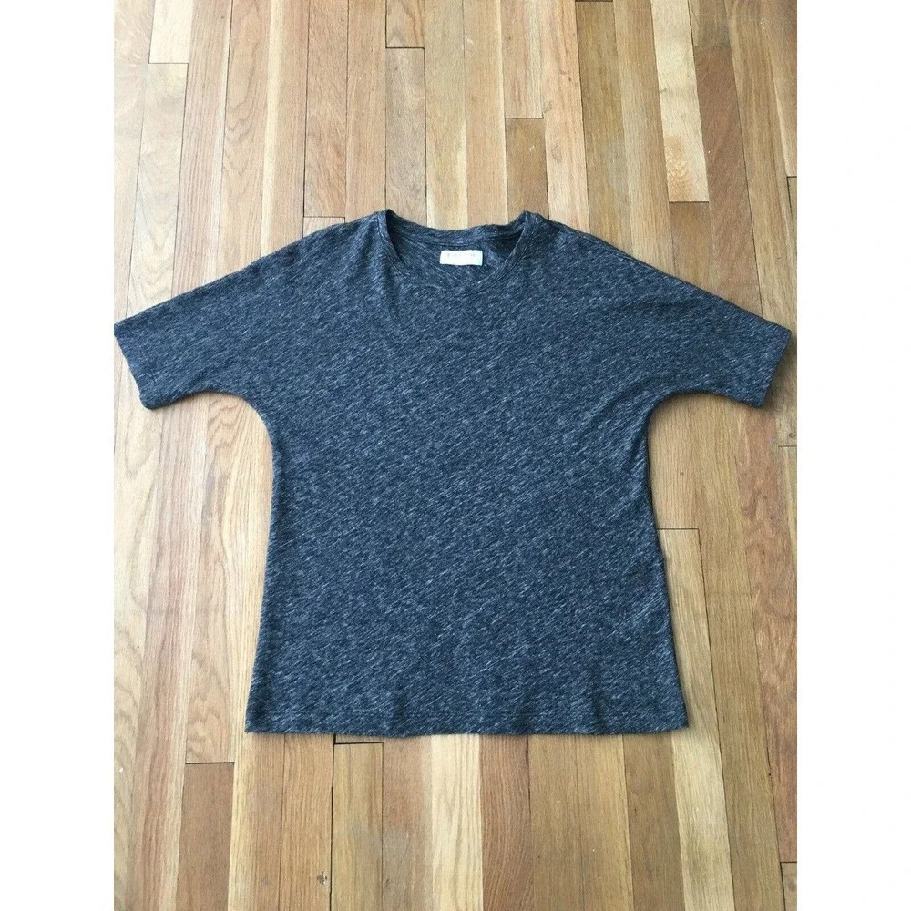 Everlane Pullover Short Sleeve Heathered Gray S